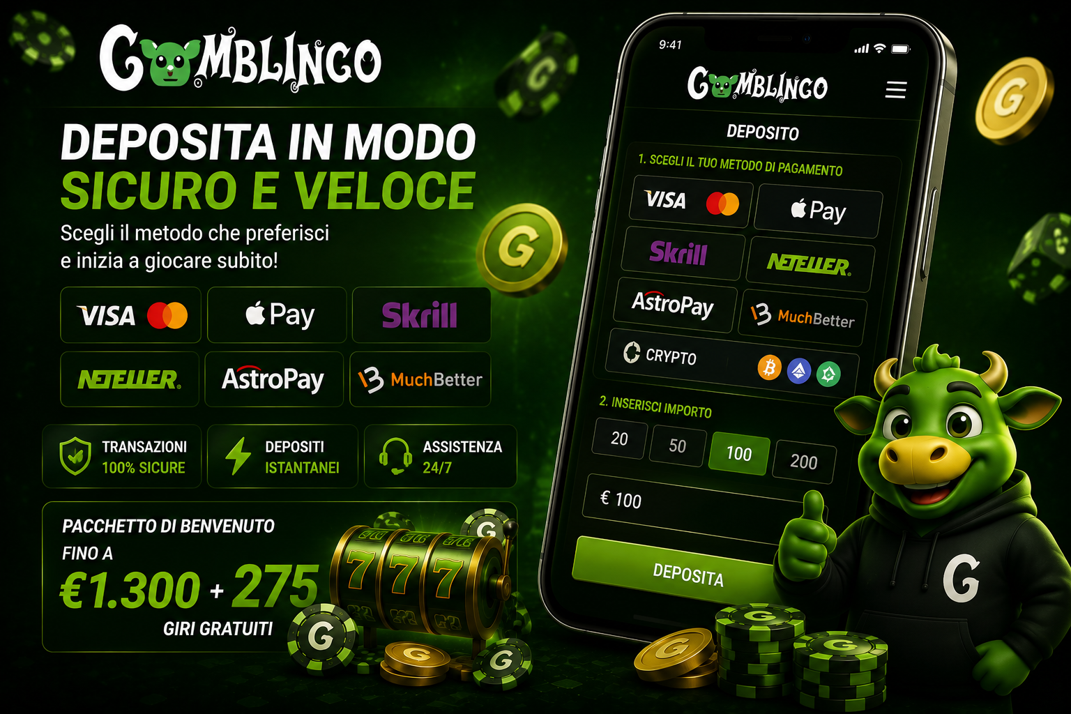 Gomblingo Casino: Bonus, Promozioni e Codici Promo – Tutto quello che Devi Sapere nel 2026